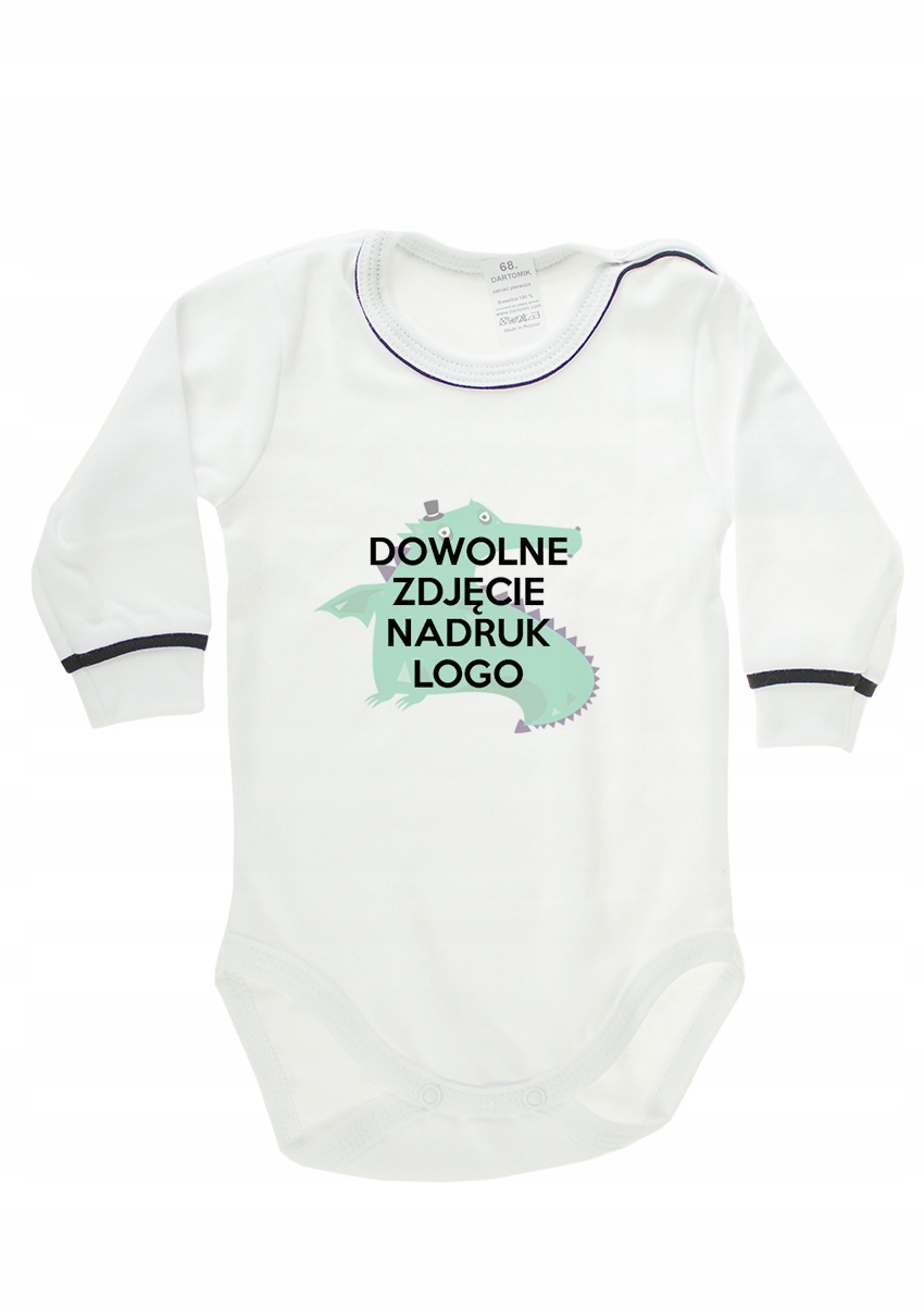 

Body z Twoim nadrukiem tekst grafika dł rękaw