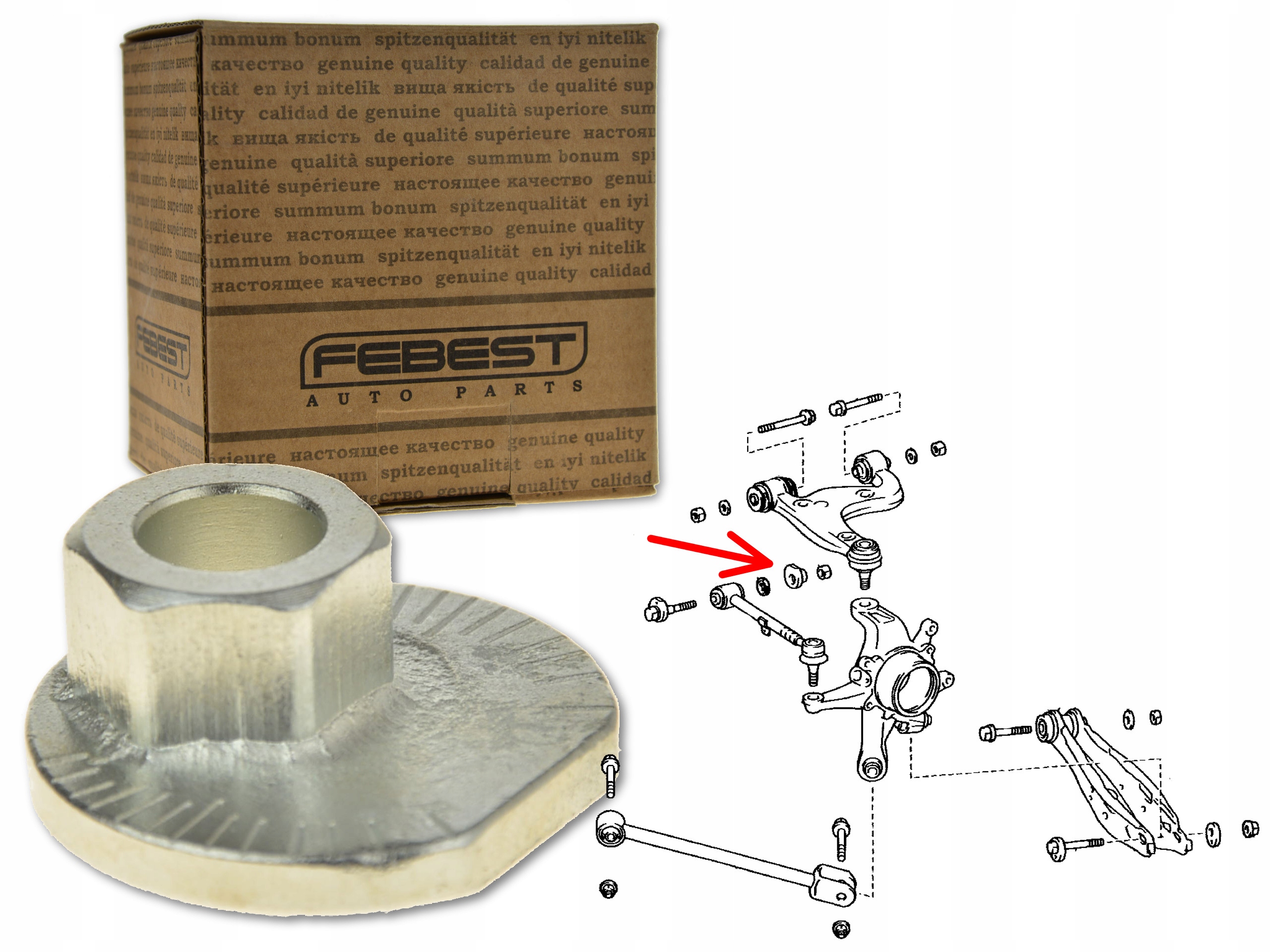 PODKŁADKA NAKRĘTKA REGULACJI MIMOŚRODOWA 0131-011