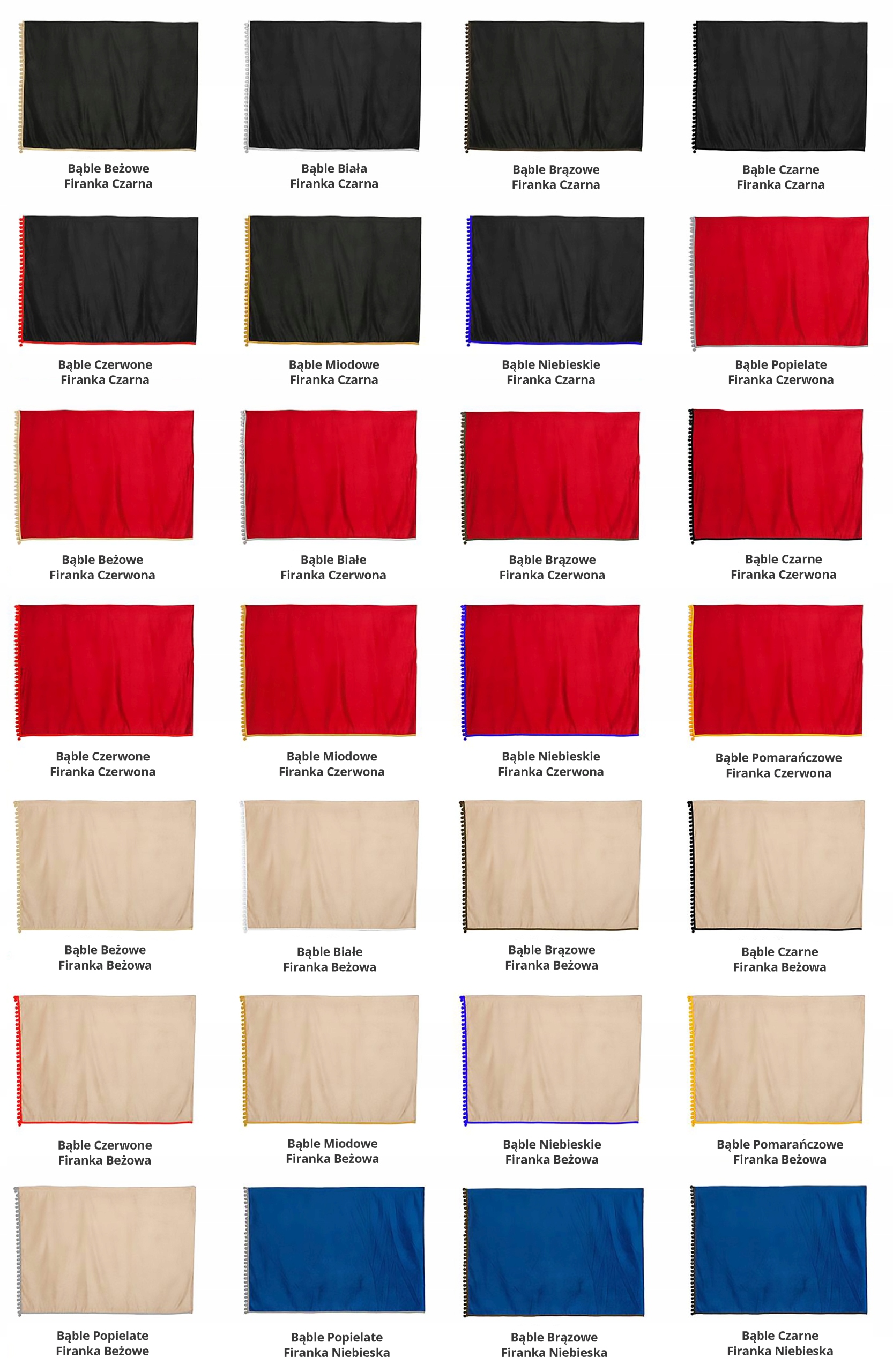 ZASLONY FIRANKI do kabin TIR komplet Bable A Car type Trucks