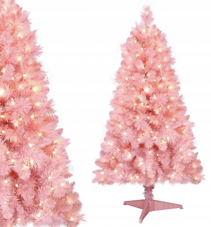 Umělý vánoční stromeček Růžová Jedle 180 cm, hustý stojan
