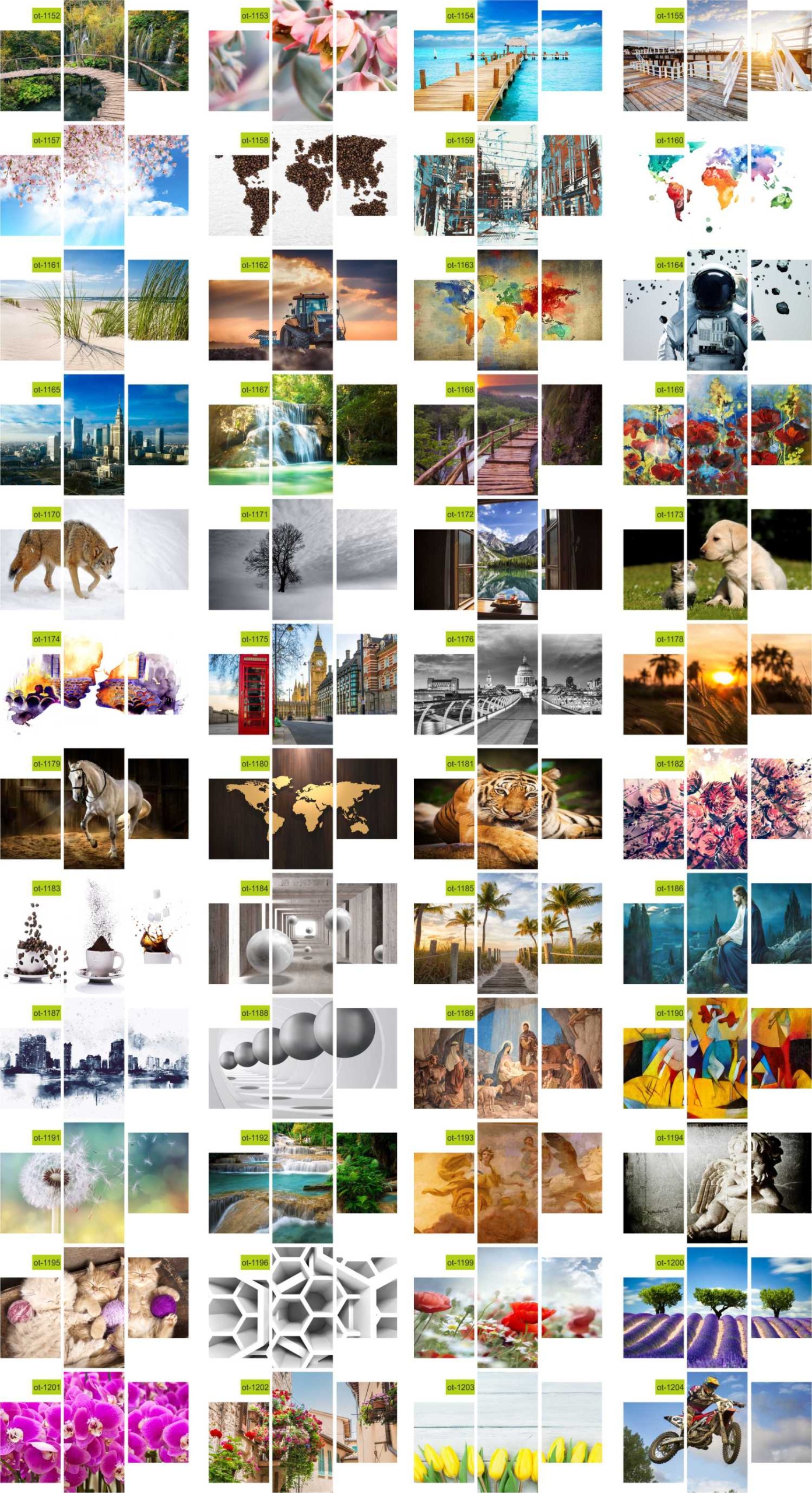 TRYPTYKI OBRAZ NA ŚCIANĘ GÓRA WE MGLE WYBÓR WZORÓW Format poziomy