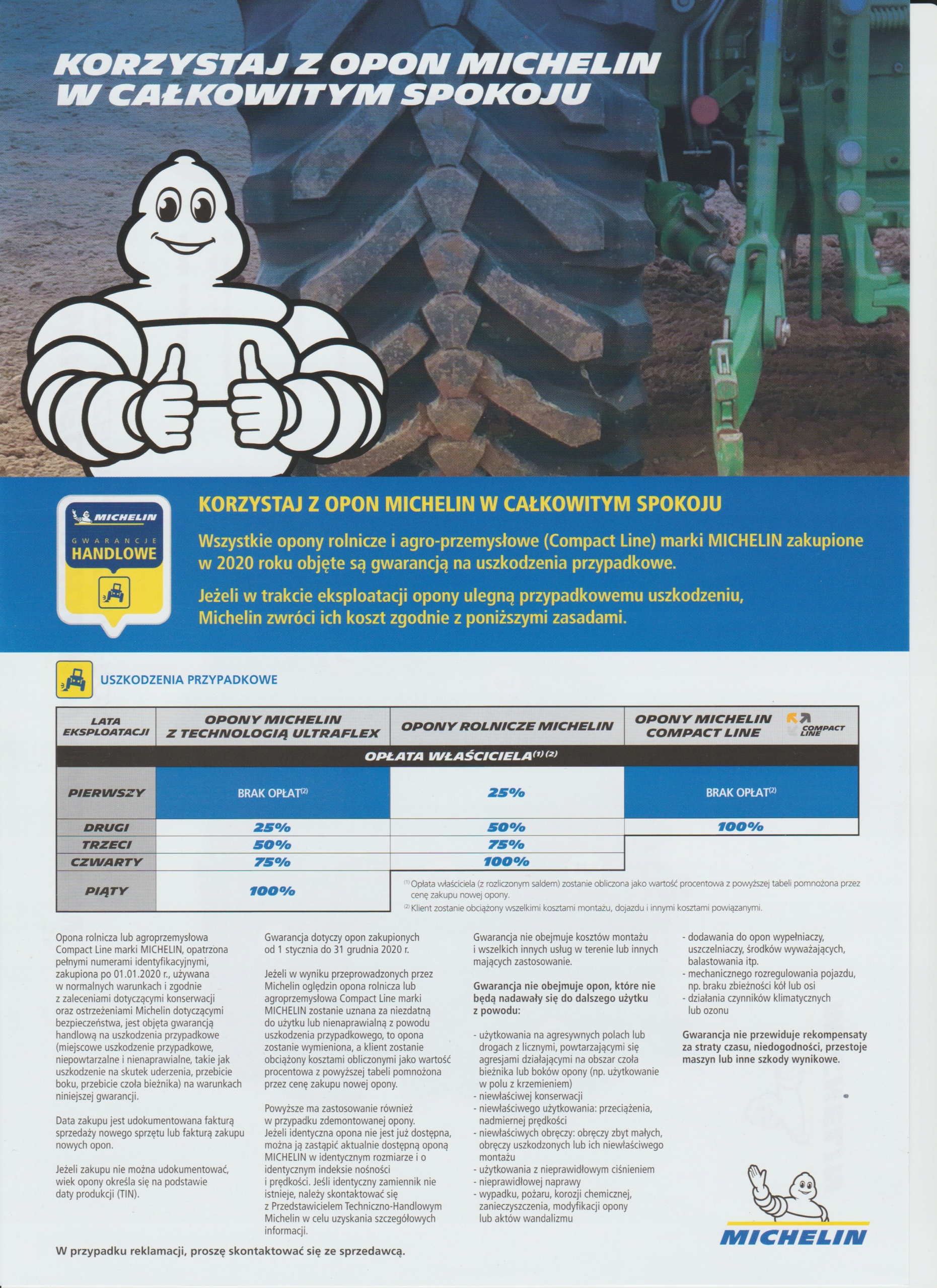 Opony 4 x 440 80R24 16 9R24 Michelin Bibload Model BIB LOAD