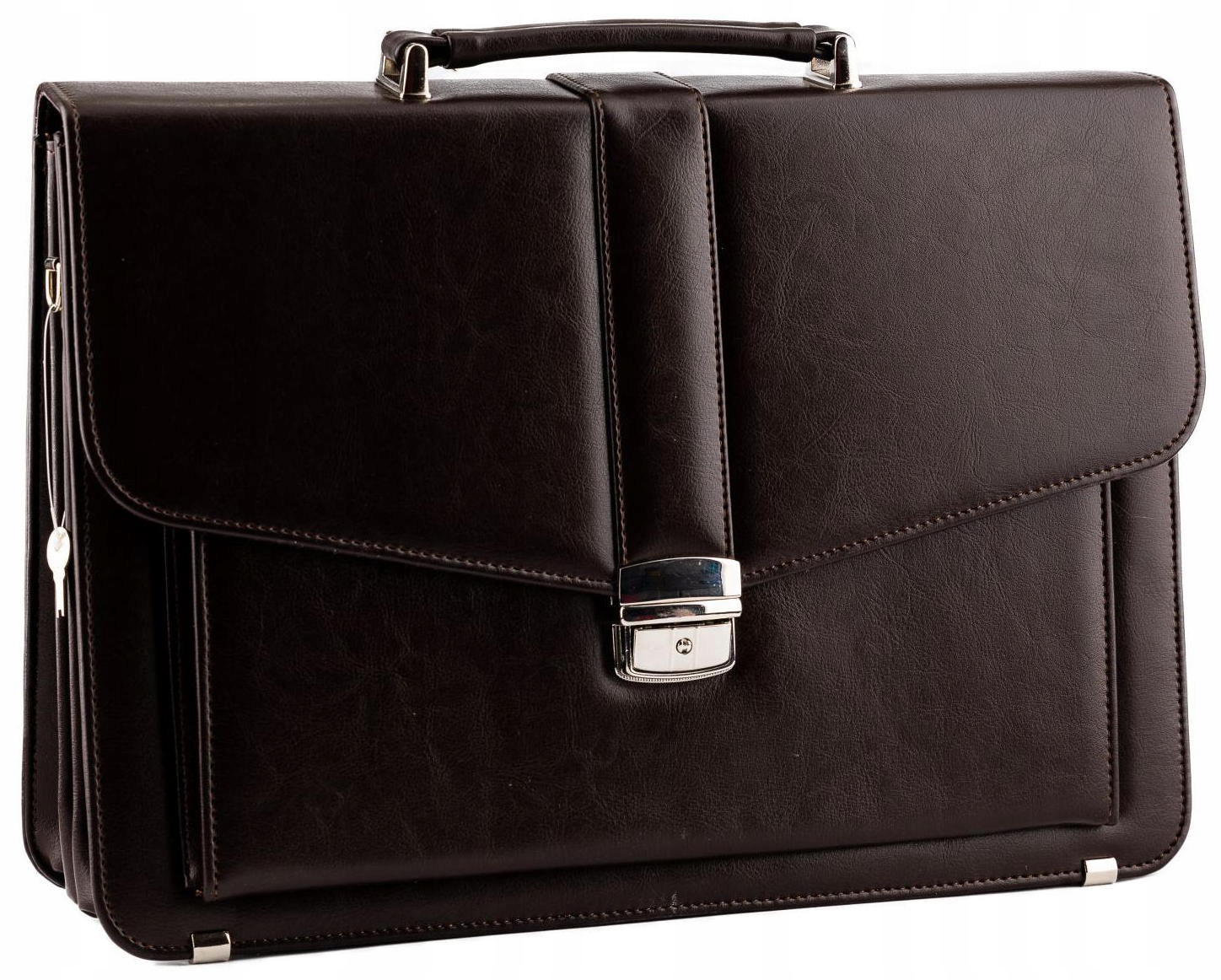 Teczka Aktówka męska skórzana PRODUCENT T11 CZEKOL