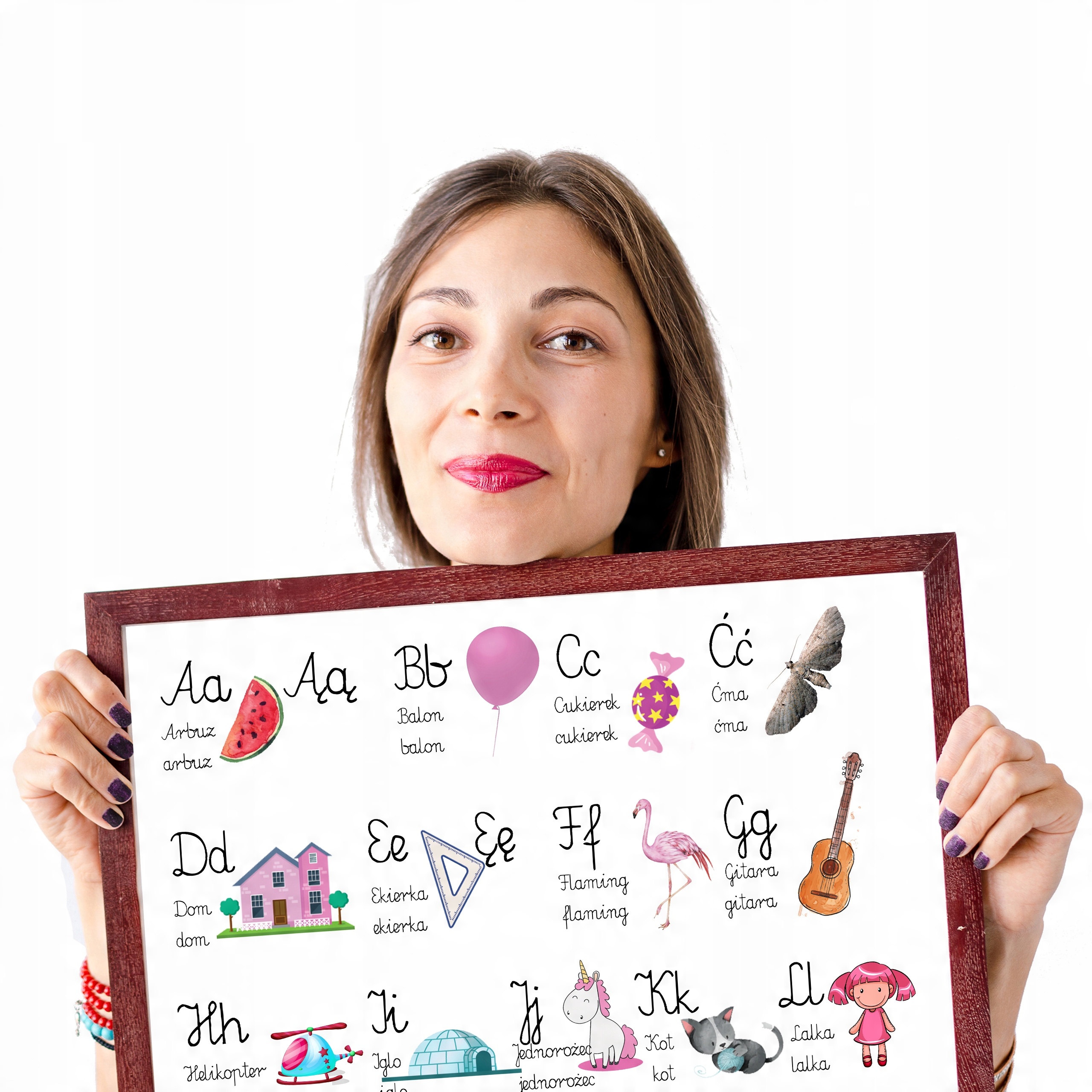 

Plakat Edukacyjny plakaty Alfabet Dla Dziewczynki