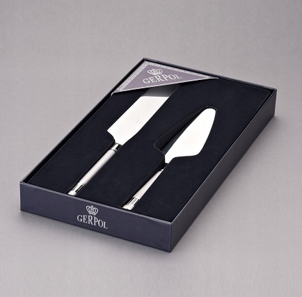 Sztućce - Zestaw do tortu DIAMOND GERPOL satyn.