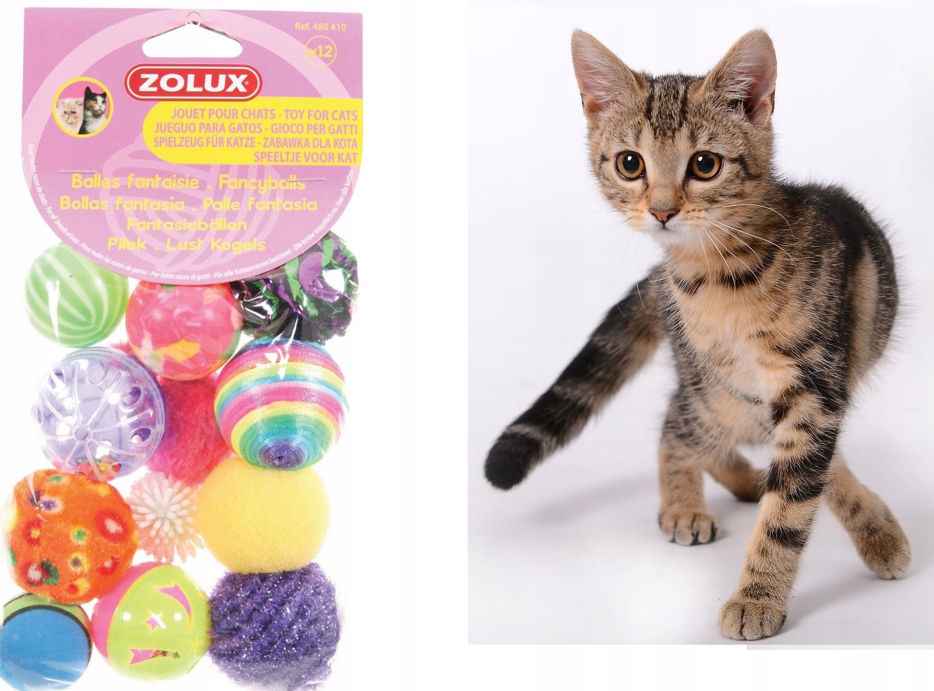 

Piłeczki zestaw 12 szt. dla kota Zolux