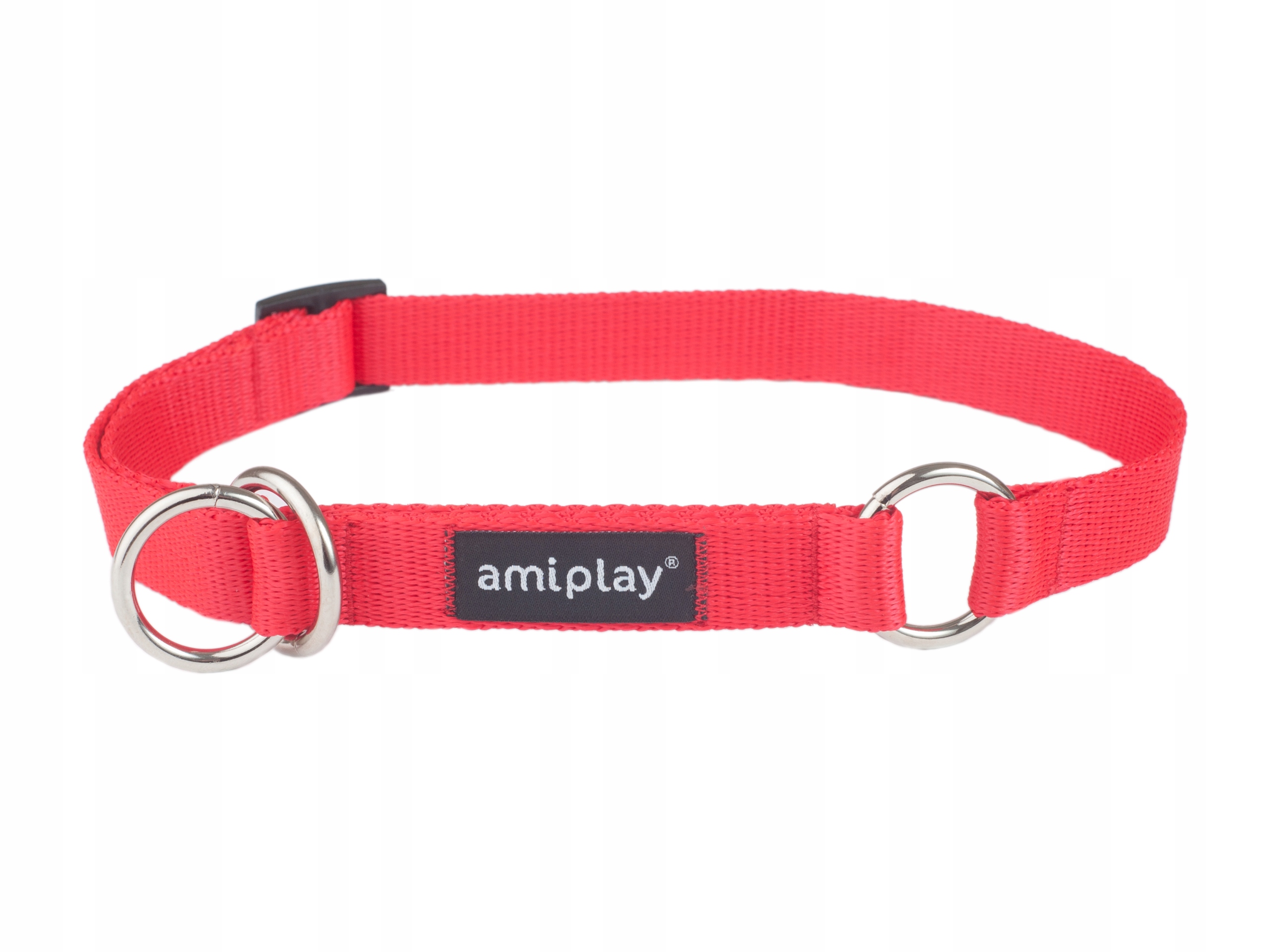 

amiplay Obroża półzaciskowa Basic M Czerwona