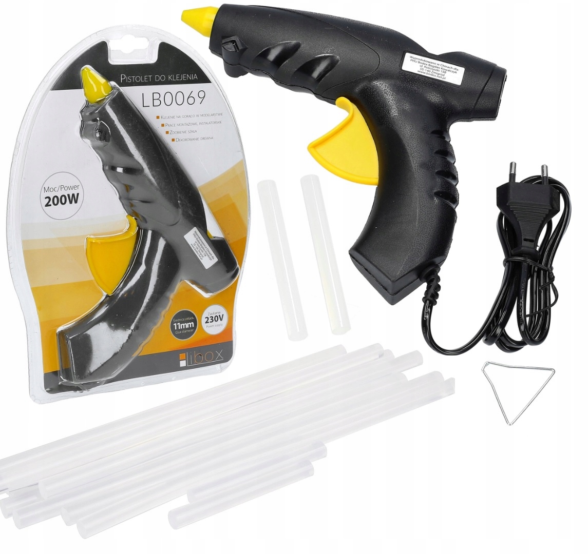 

Klejarka pistolet do klejenia gorąco 200W 12 klej