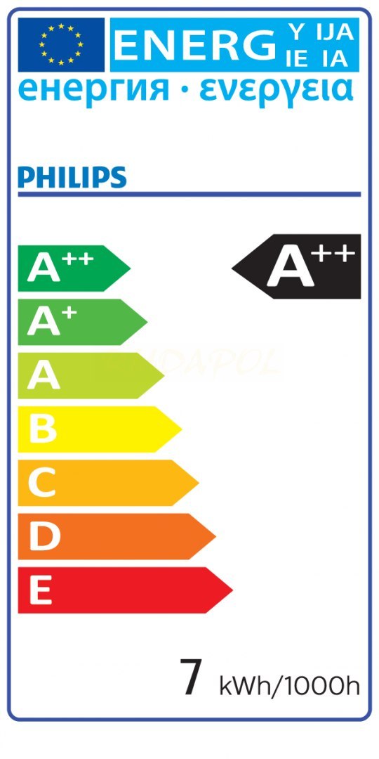 Żarówka LED 7W = 60W PHILIPS 8718696472187 Barwa światła biały ciepły