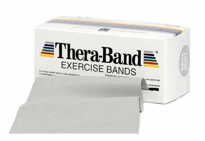 

Taśma Rehabilitacyjna 5,5m Srebrna Thera Band