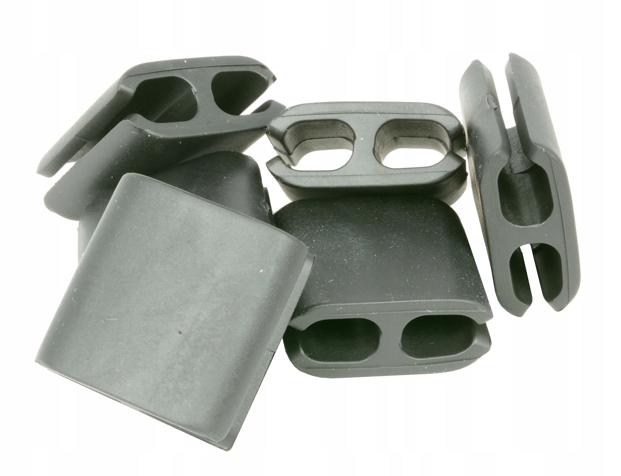 Втягивающее органайзер кабелей 6 шт. Черный Роз. S