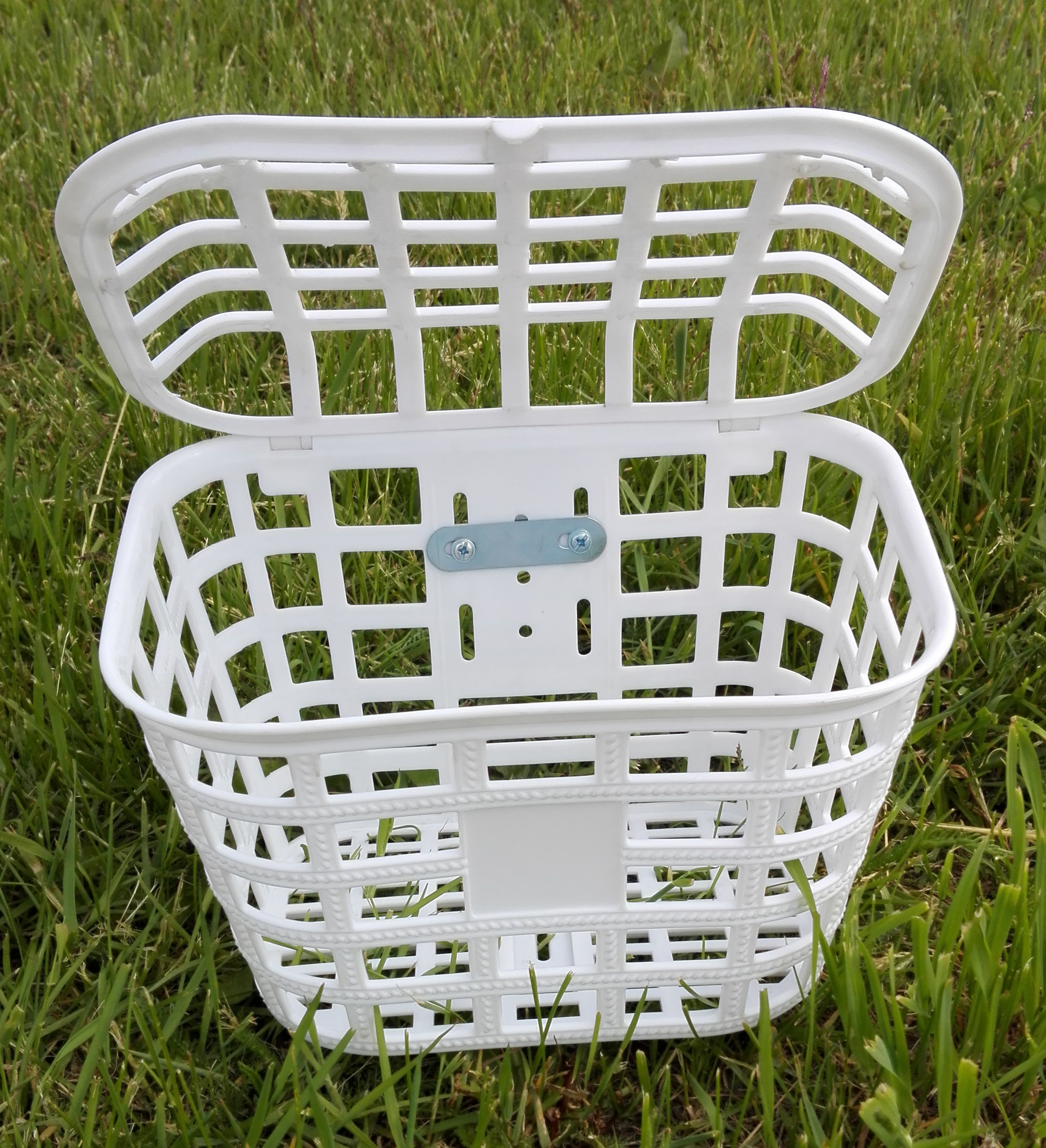 KOSZYK DO ROWERU DZIECIĘCEGO Z PRZYKRYWKĄ BIAŁY 7294154972 - Allegro.pl