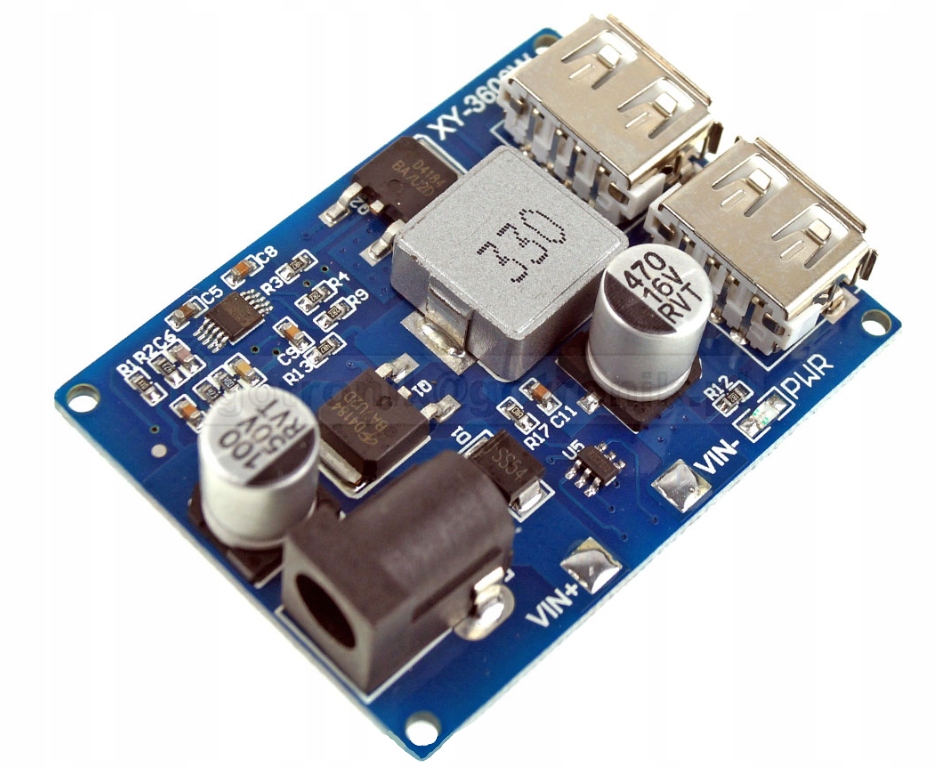 

Przetwornica napięcia ładowarka 2 x Usb 5V