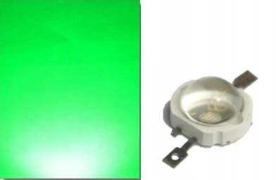 

Dioda Led zielona 62lm 350mA 90' 3.8V [1szt] #833
