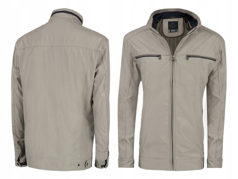 Elegantní velká pánská přechodová větrovka velké velikosti A019-1 5XL