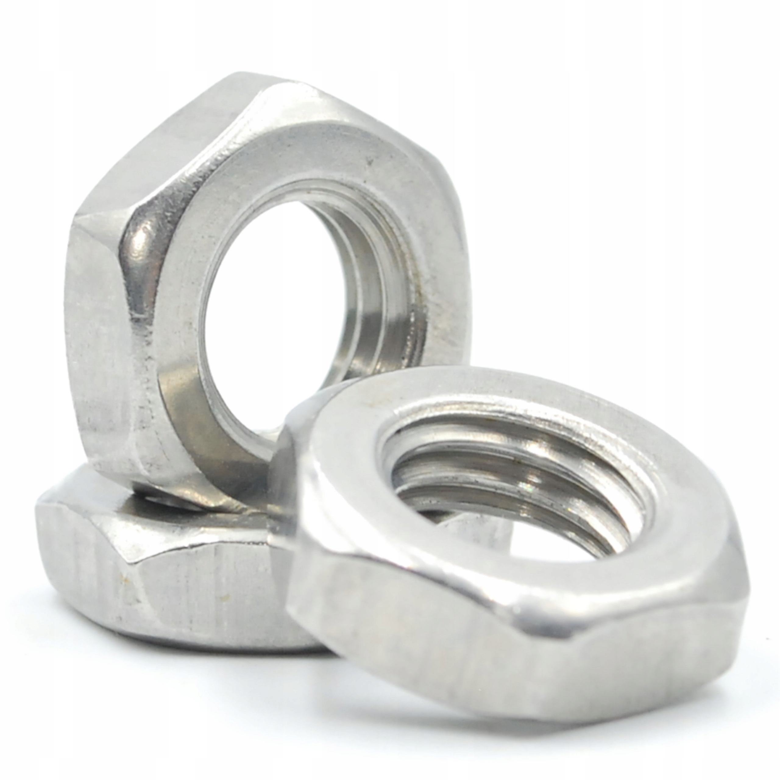 

M6 Nakrętka Niska A2 Nierdzewna Nakrętki 15 Szt