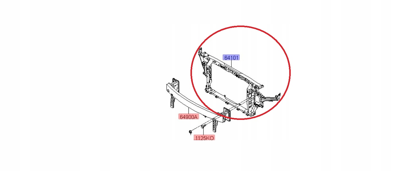 WZMOCNIENIE PAS PRZEDNI HYUNDAI I30 N SPORT 2016-