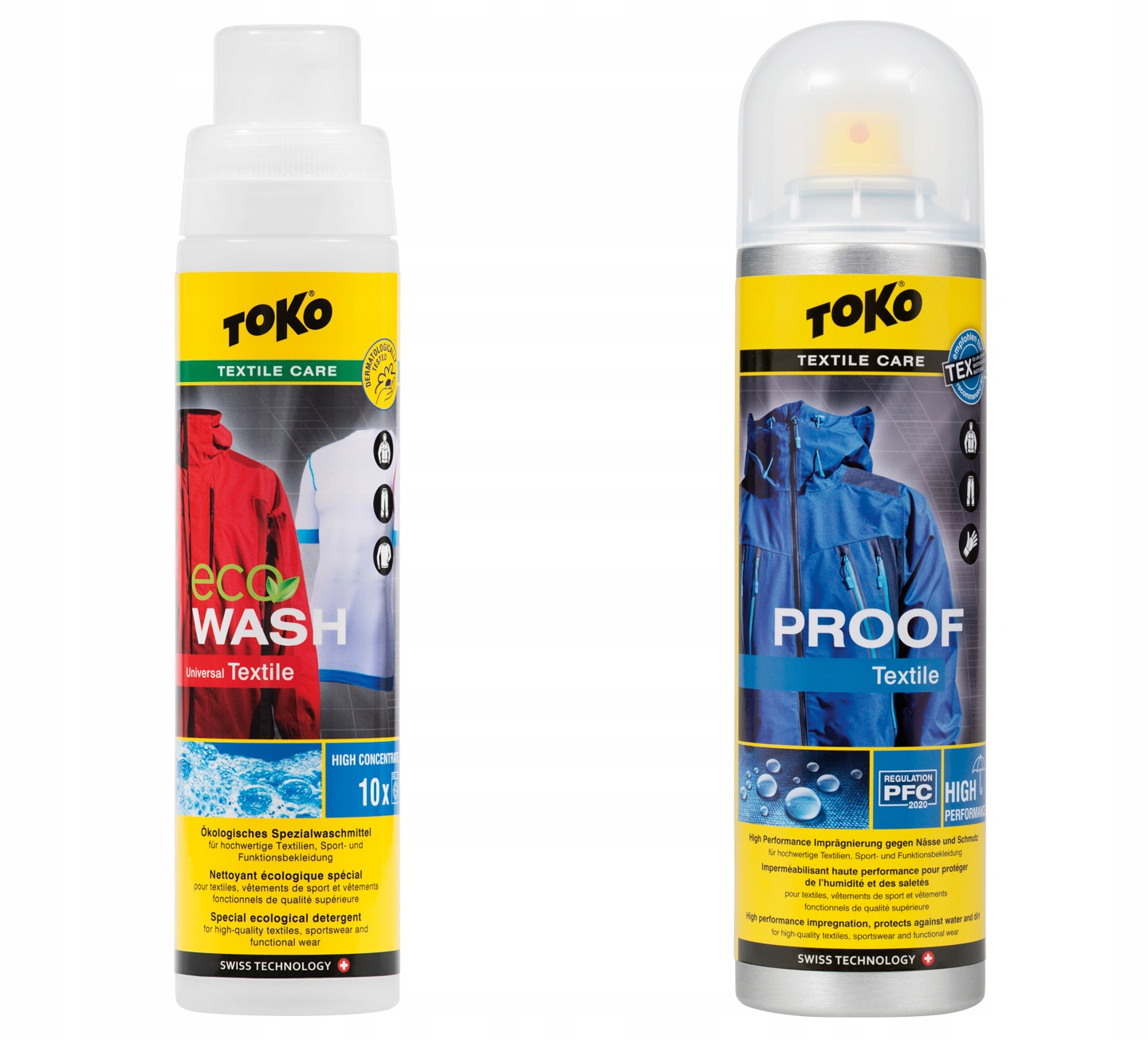 Zestaw płyn do prania Eco Textile Wash impregnat Textile Proof 2*250ml