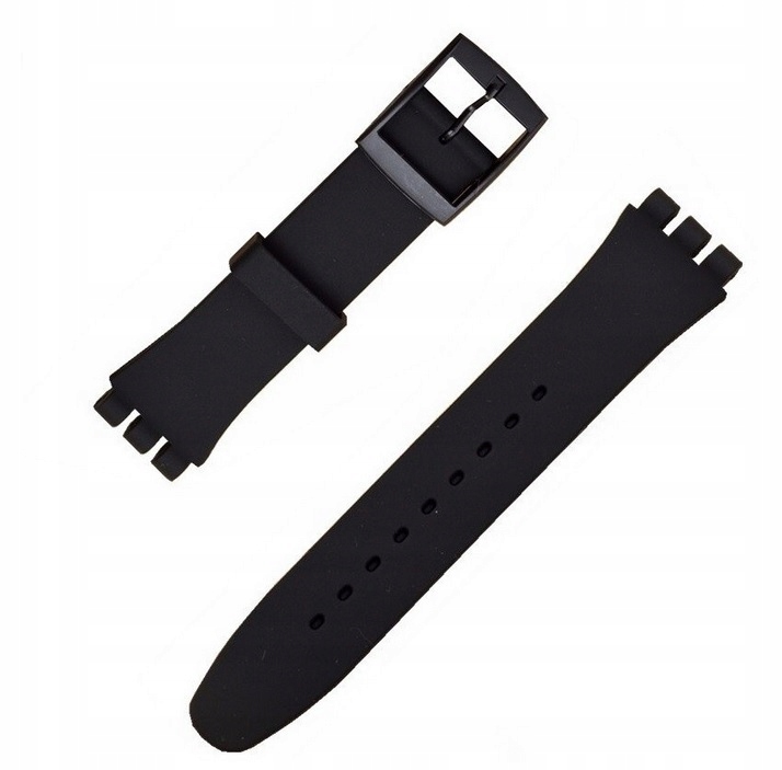 

Pasek silikonowy do Swatch 19mm czarny siliko P532