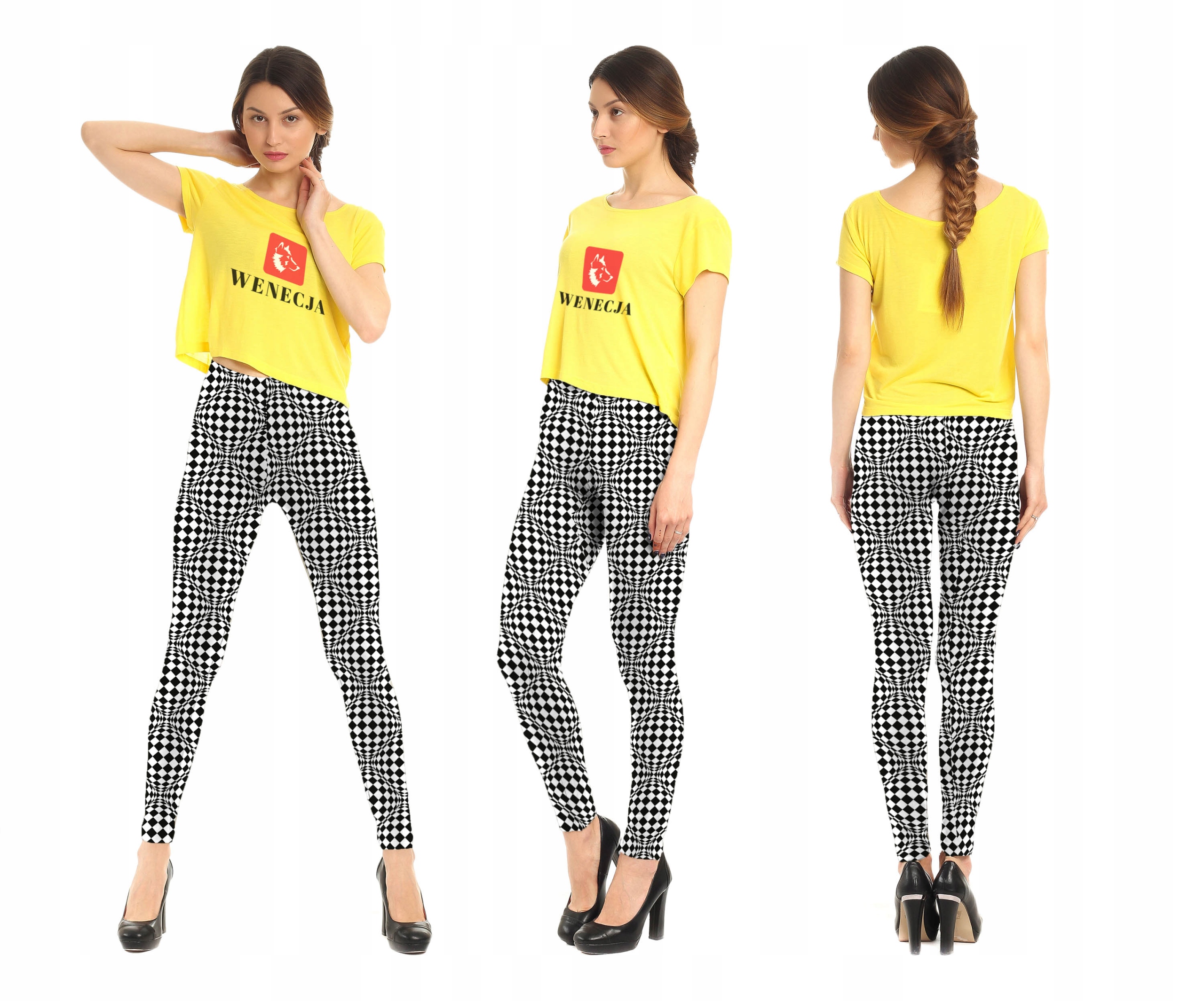 LEGGINSY KALEJDOSKOP FITNESS YOGA SPORTS PL Długość nogawki długa