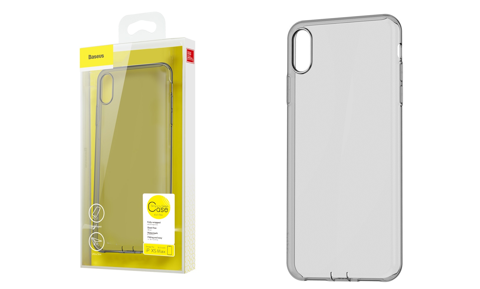 

Baseus Przezroczyste Mocne Etui Żelowe Iphone Xr