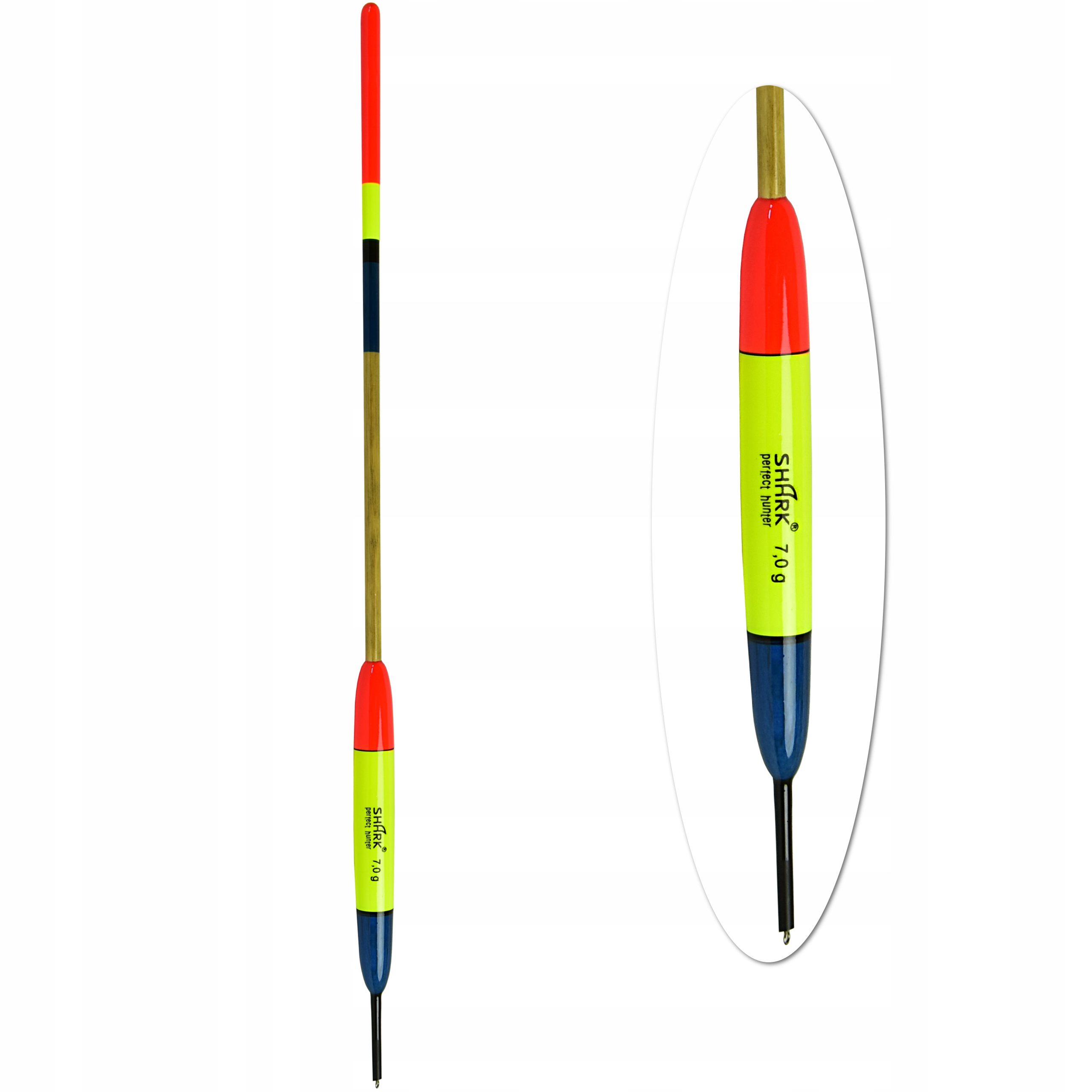 

Spławik Przelotowy Z Balsy 7 g Shark 30 cm