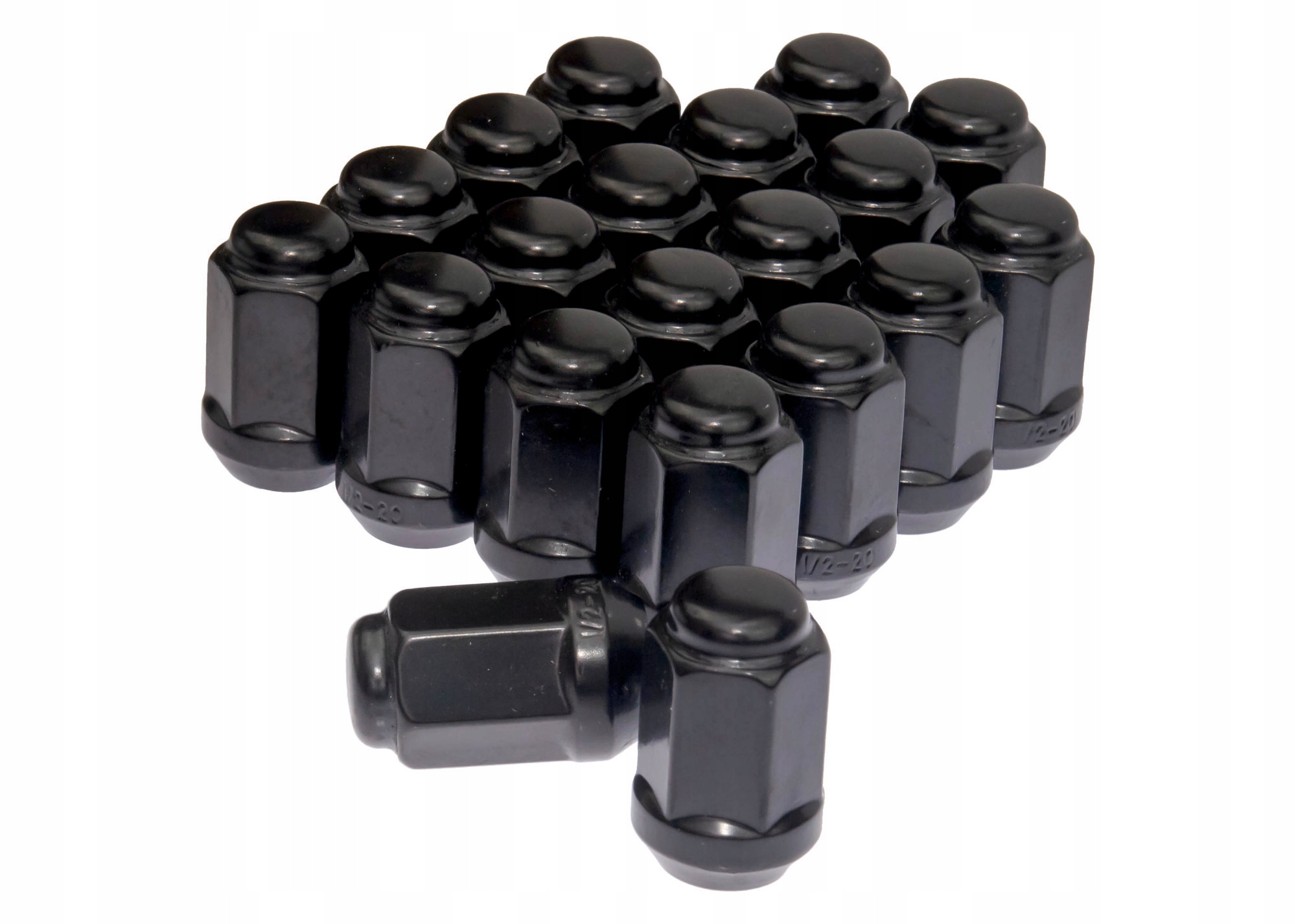 

Nakrętki Czarne pełne Jeep 1/2 cala calowe 20 szt.