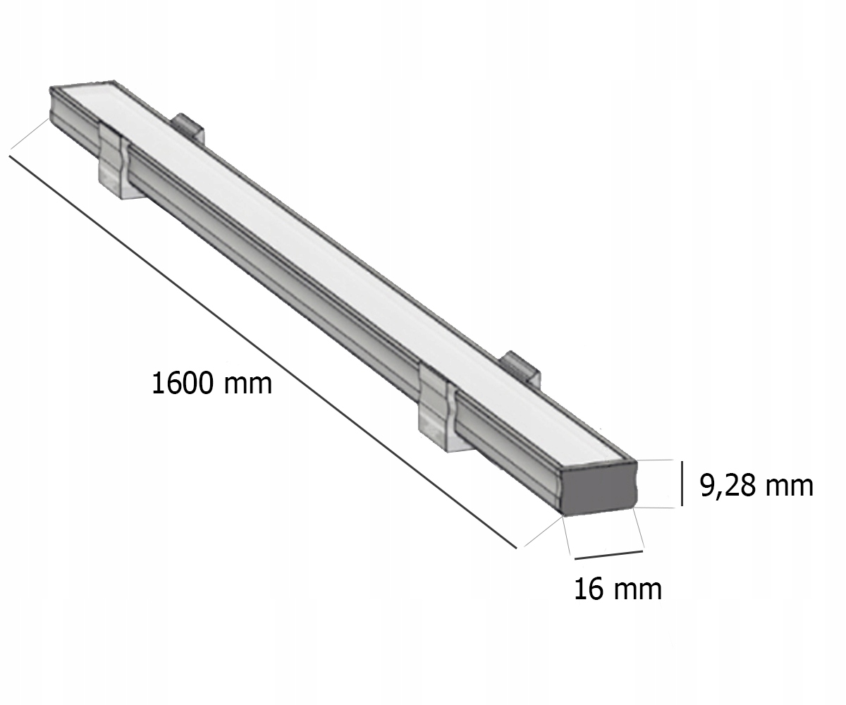 oprawa lampa LED liniowa podszafkowa - 160cm Rodzaj gwintu zintegrowane źródło LED