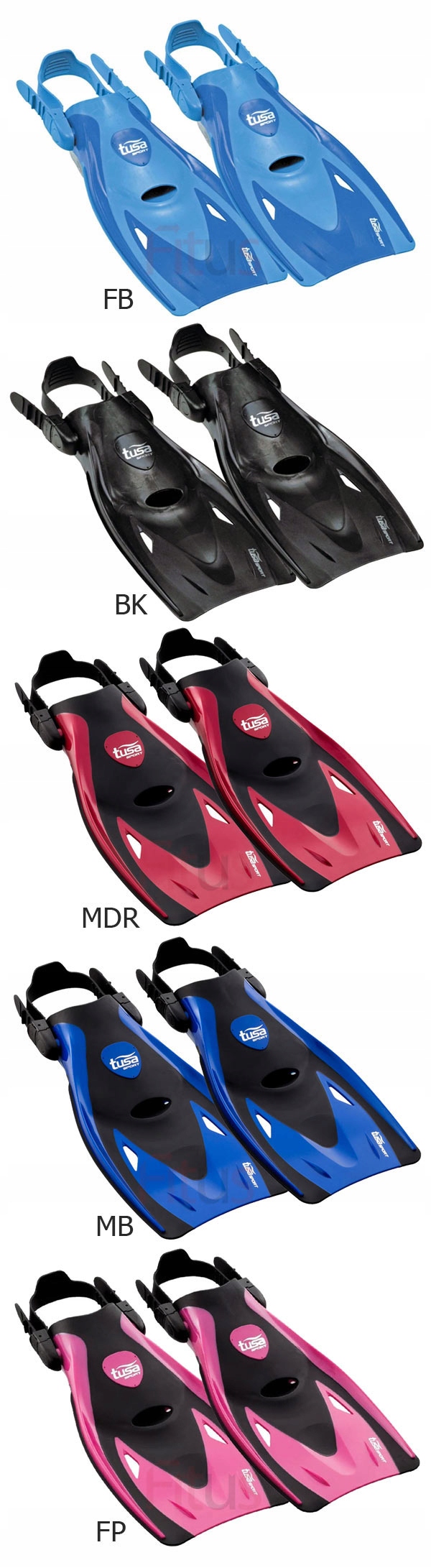 TUSA PŁETWY PASKOWE UF21 regulowane M 36-42 MDR Model UF21 MDR