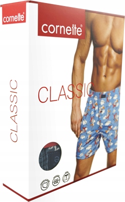5x CORNETTE BOKSERKI CLASSIC luźne dużo wz 100% bawełna SZORTY do spania XL Kod producenta bokserki do spania