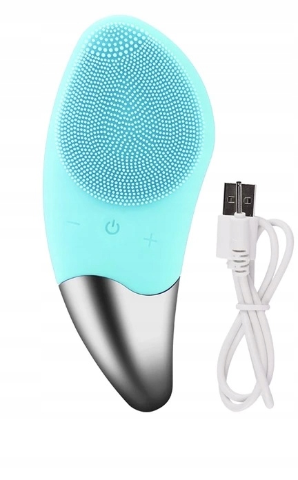 Soniczna szczoteczka masażer do czyszczenia twarzy Kolor dominujący zielony
