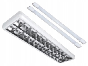 OPRAWA RASTROWA 120cm ZESTAW + 2 ŚWIETLÓWKI 4000K