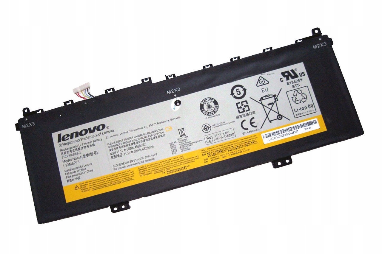 BATERIA LENOVO YOGA 2-13 L13M6P71 11,1V 4520mAh