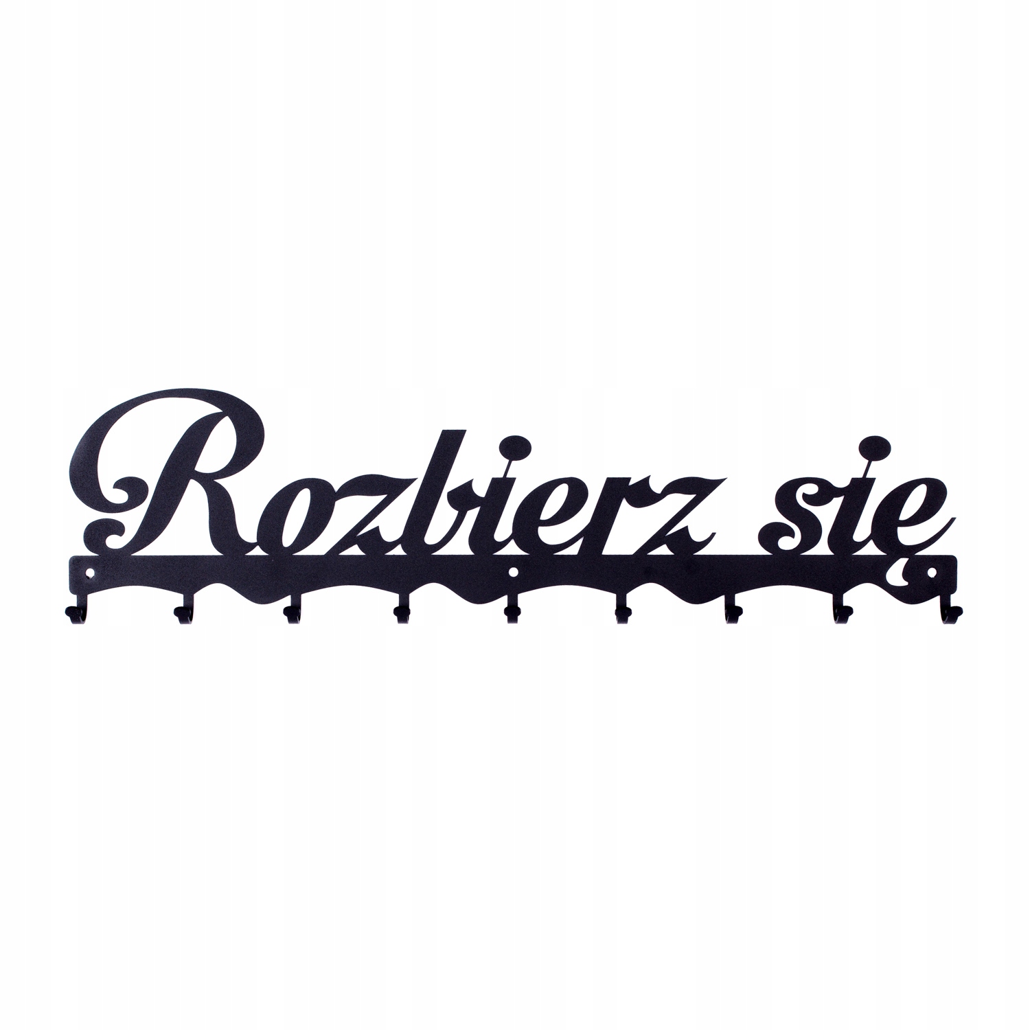 

Wieszak ścienny metalowy Rozbierz się czarny