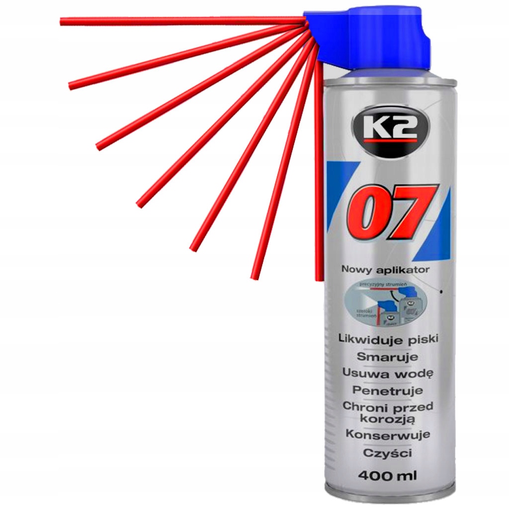 K2 07 Odrdzewiacz Penetrator WIELOZADANIOWY 400ML
