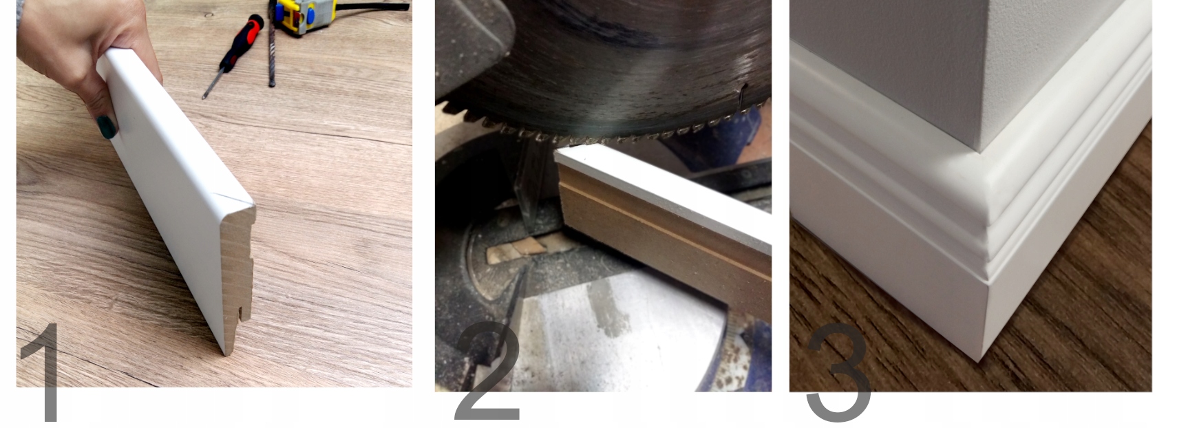 8cm LISTWA PRZYPODŁOGOWA MDF ANTRACYT GRAFIT SZARA Materiał MDF