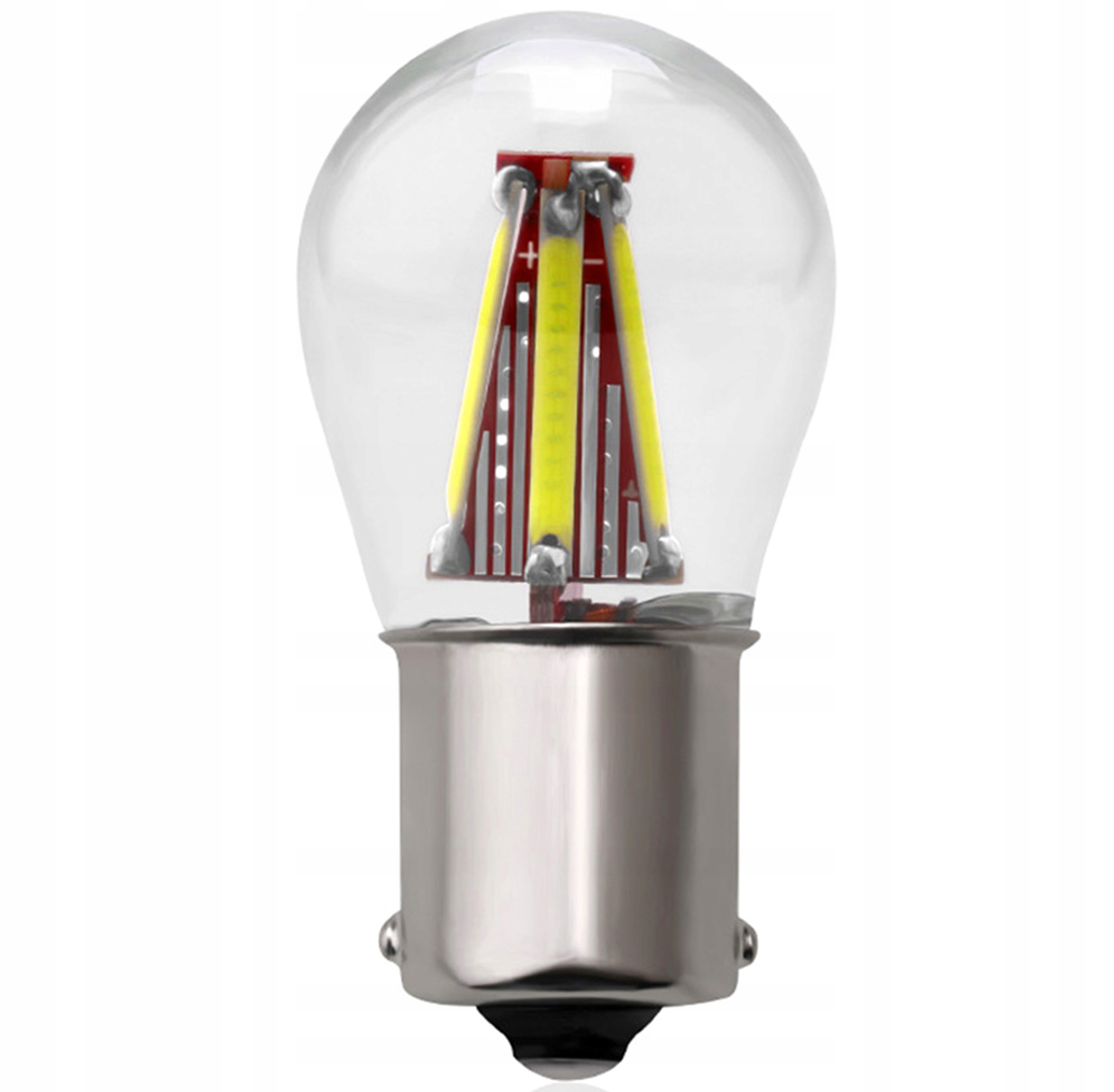 

P21W BA15S Led 4x Cob Filament 600Lm+ stabilizator