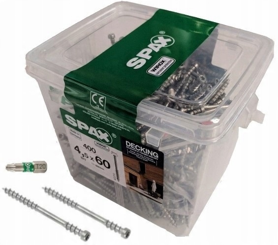 

Spax wkręty do deski tarasowej 4,5x60 mm Box 2