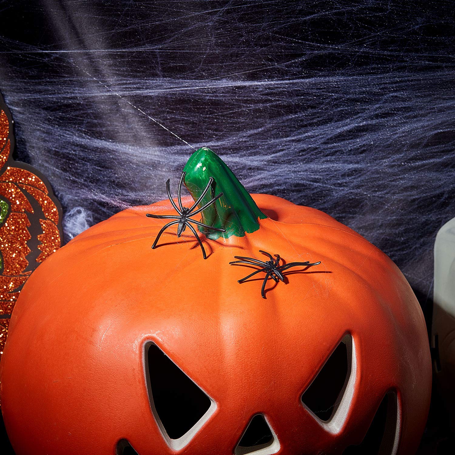 SZTUCZNA PAJĘCZYNA BIAŁA HALLOWEEN 60g + PAJĄKI Marka Korbi