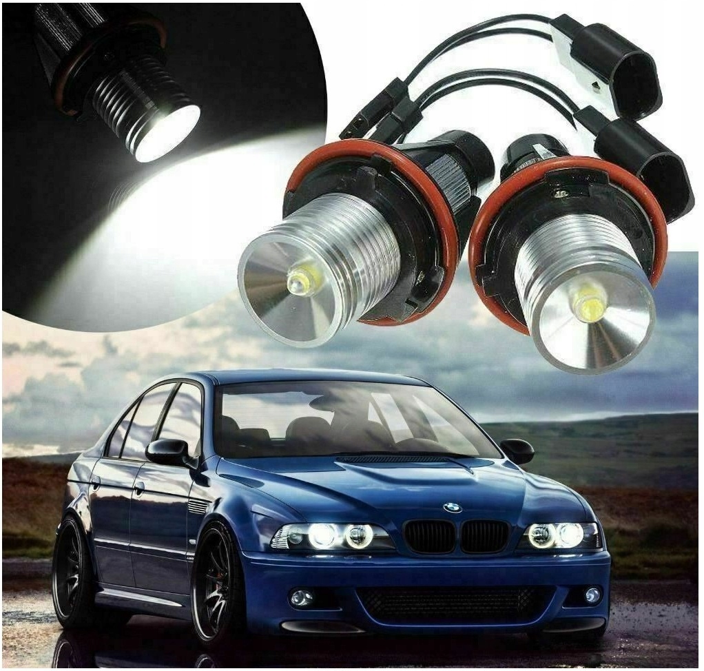 

Led Markery Białe Ringi Bmw E82 E87 moc 14W ledowe