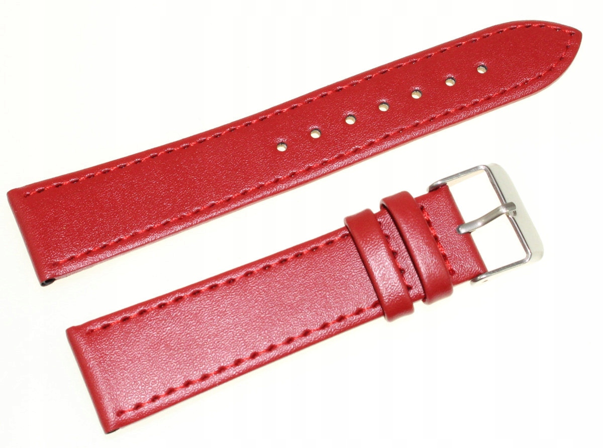 PASEK SKÓRZANY CZERWONY JORDAN KERR 22mm