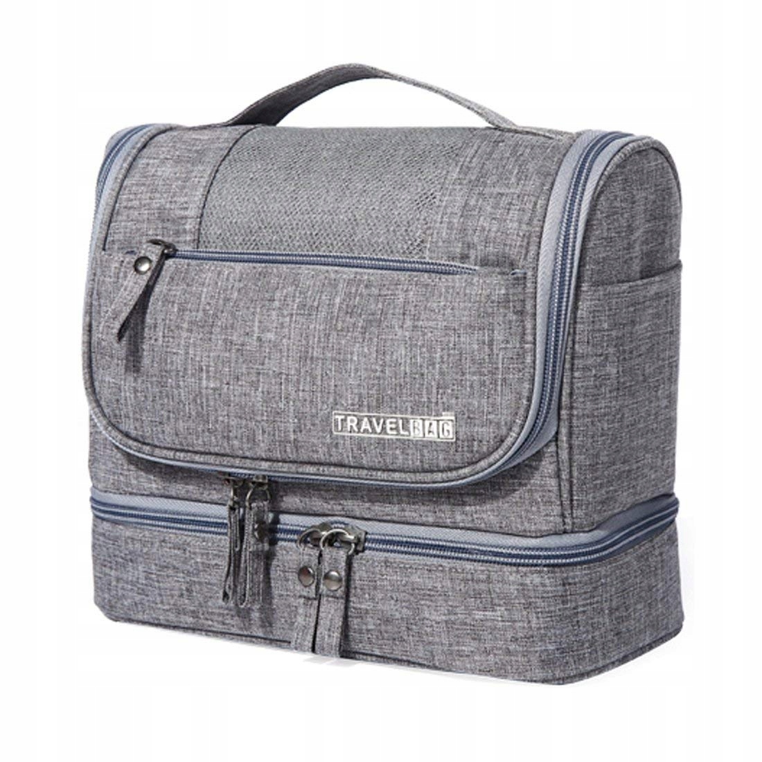 

Pojemna Kosmetyczka Kuferek Torba Podróżna Haczyk