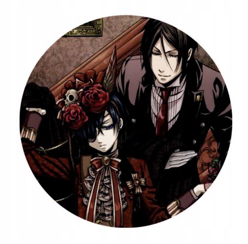 Przypinka Kuroshitsuji Ciel i Sebastian 58 mm