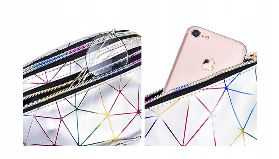 SASZETKI SASZETKA NERKA geometryczna Odblaskowa Marka Baggage