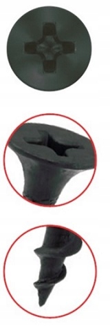 WKRĘTY FOSFATOWANE WKRĘT DREWNA GK 4,2x70 250szt Marka Klimas