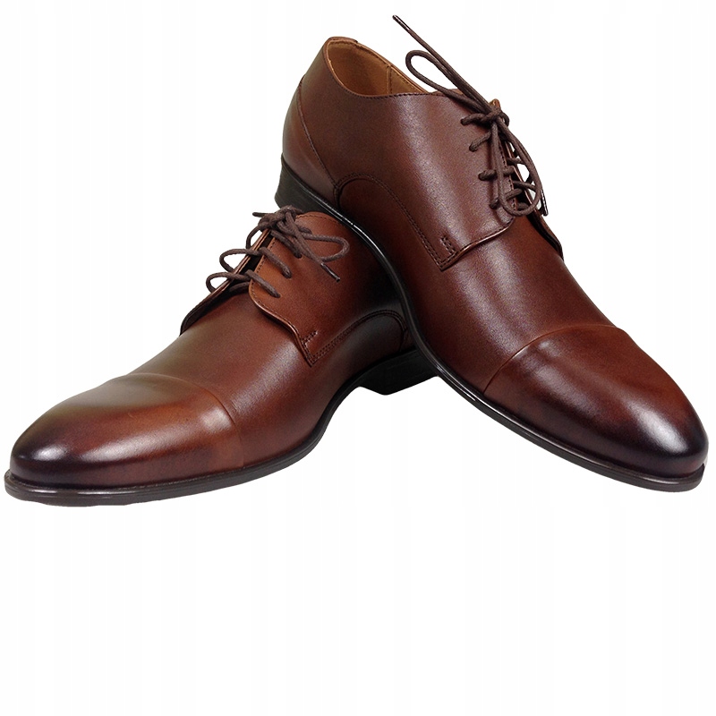 

Półbuty męskie Ryłko IDUG03 brązowe skórzane R.42