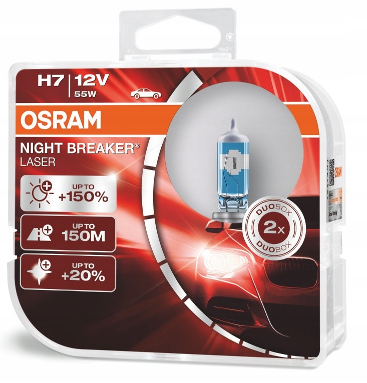 

Żarówki H7 Osram Night Breaker Laser Plus 150%