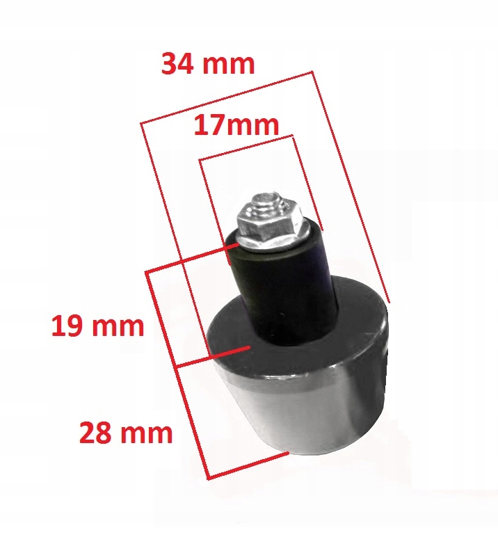 CIĘŻARKI KOŃCÓWKI 34 mm KIEROWNICY ROZPOROWE Producent inny