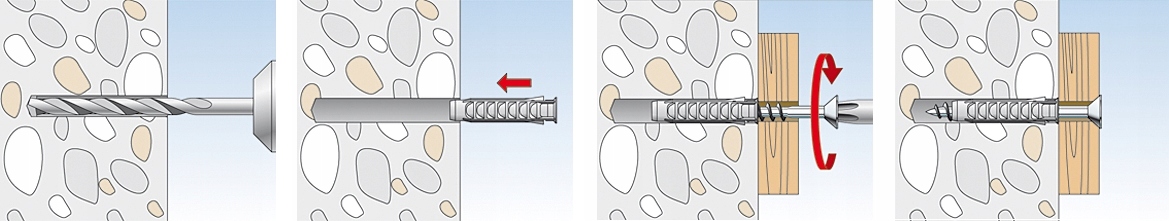 Kołek rozporowy FISCHER SX8x40 + Śruba 5x50 10szt Producent Fischer