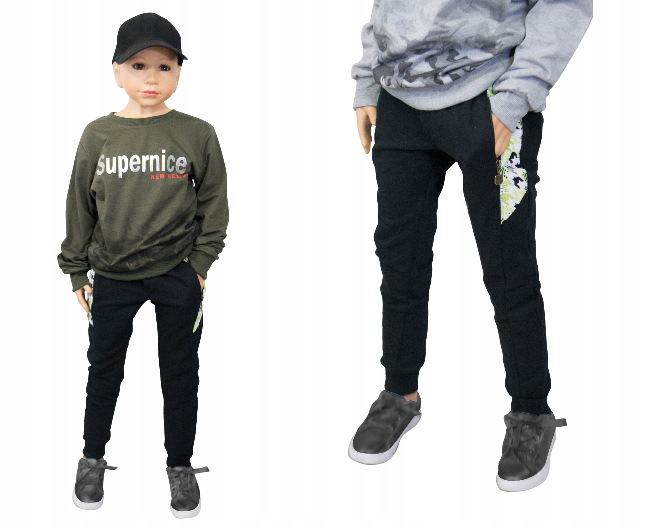

Szczupłe spodnie dresowe jogger S006 Wery 146